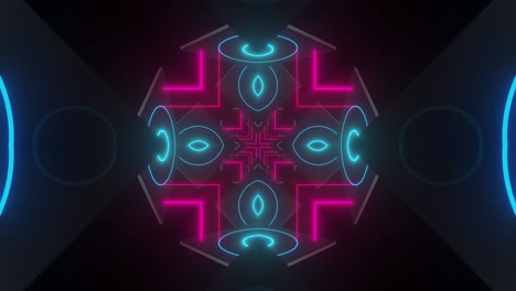 neon geometric symmetry