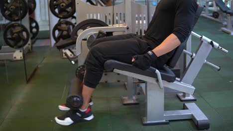 leg extensions gym exercise