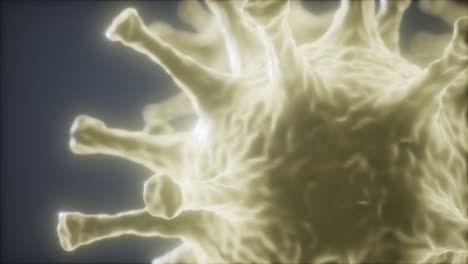 bacterias virus o gérmenes células de microorganismos bajo microscopio con profundidad