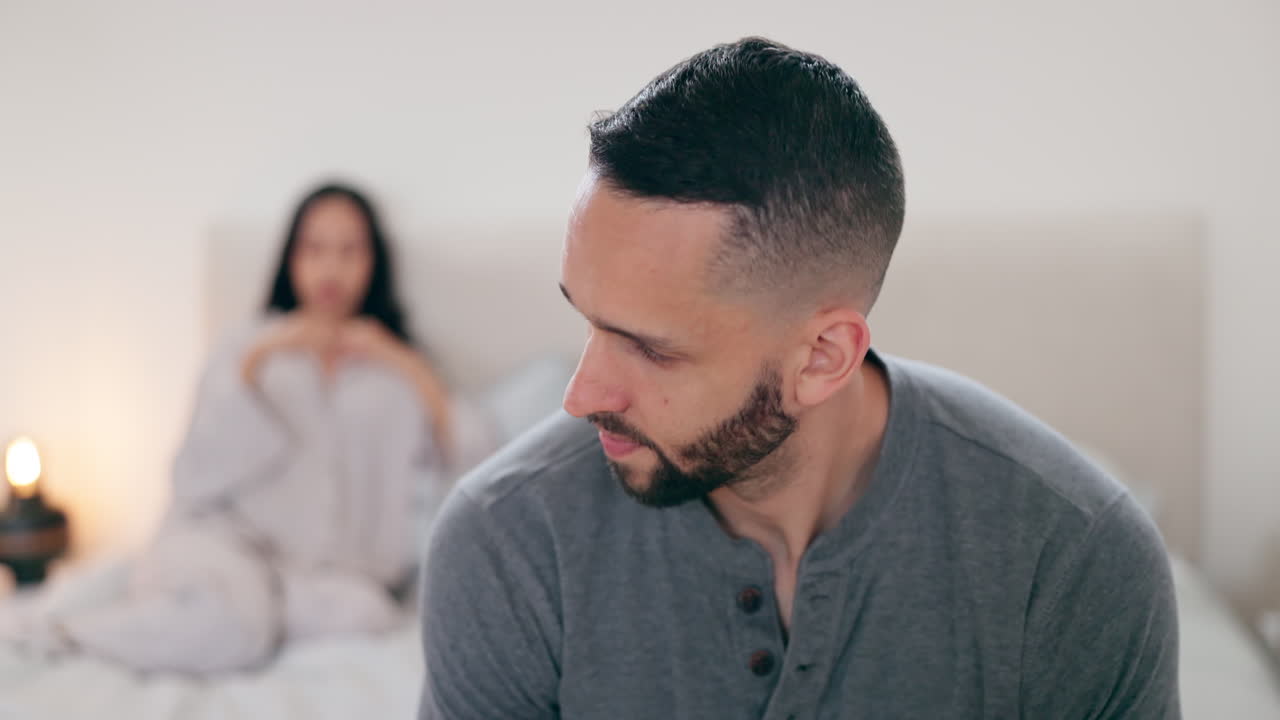 Frustrated couple, divorce