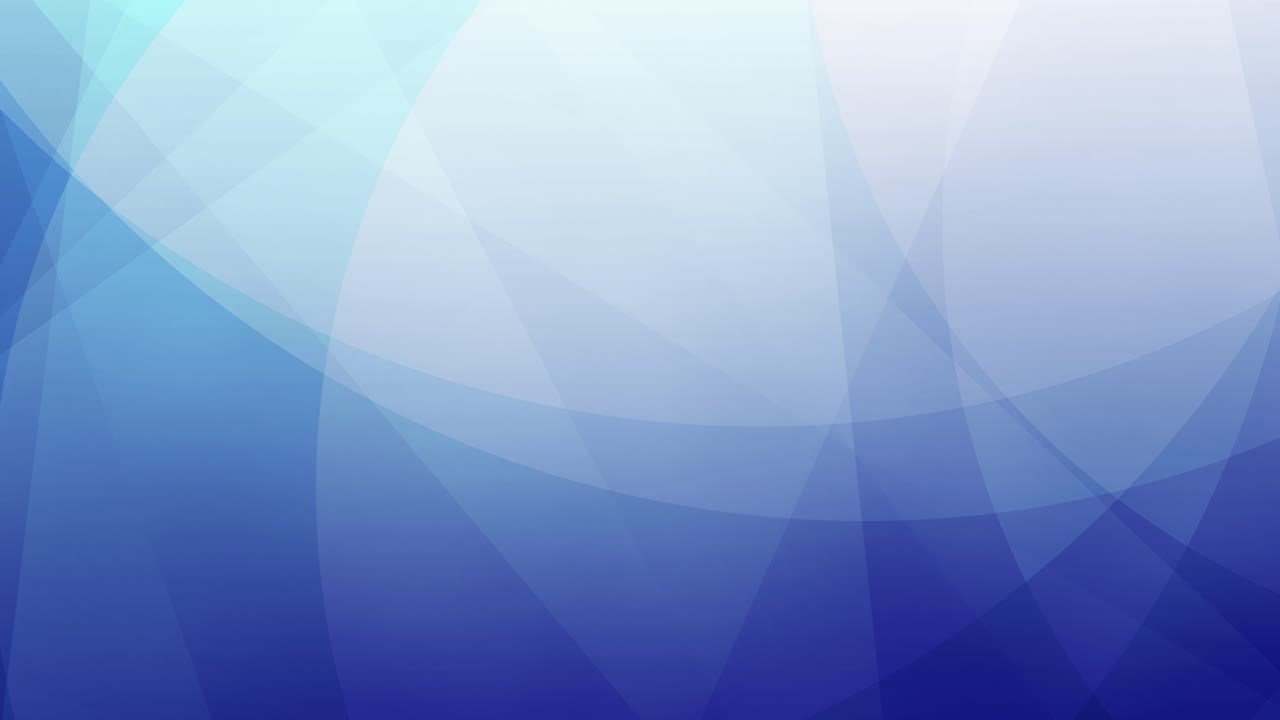 Blue abstract loopable design with overlapping geometric shapes and gentle transparency layers, slow motion tranquil digital background