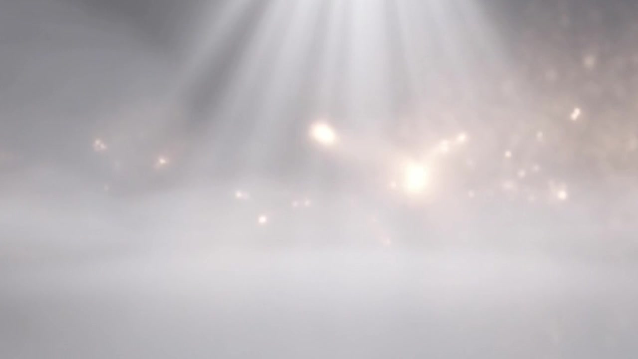 Abstract Background with Glowing Light Rays and Floating Particles