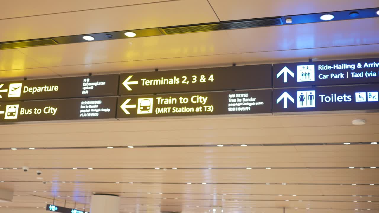 Airport Transportation Signs