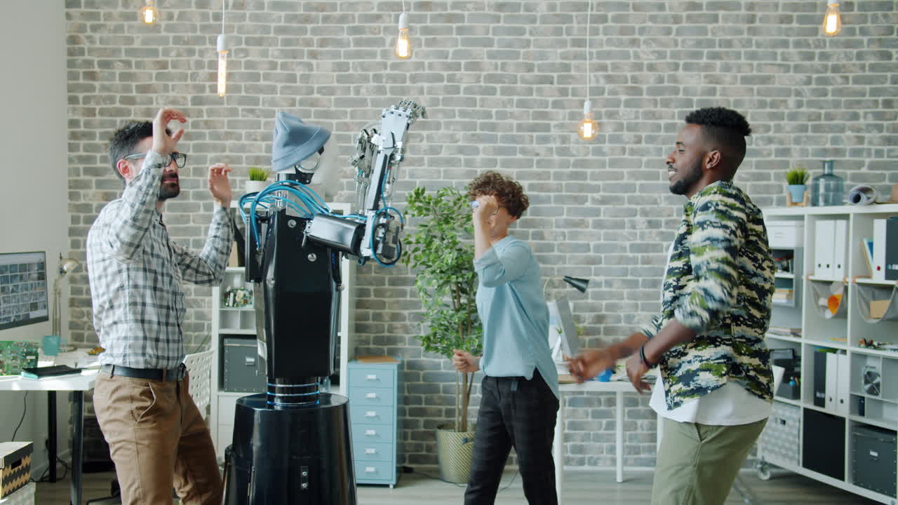 Robot Dancing with People