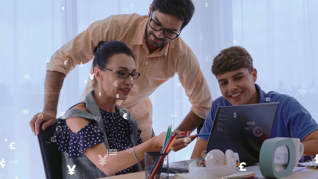 Conceptual vision of business people in corporate staff meeting