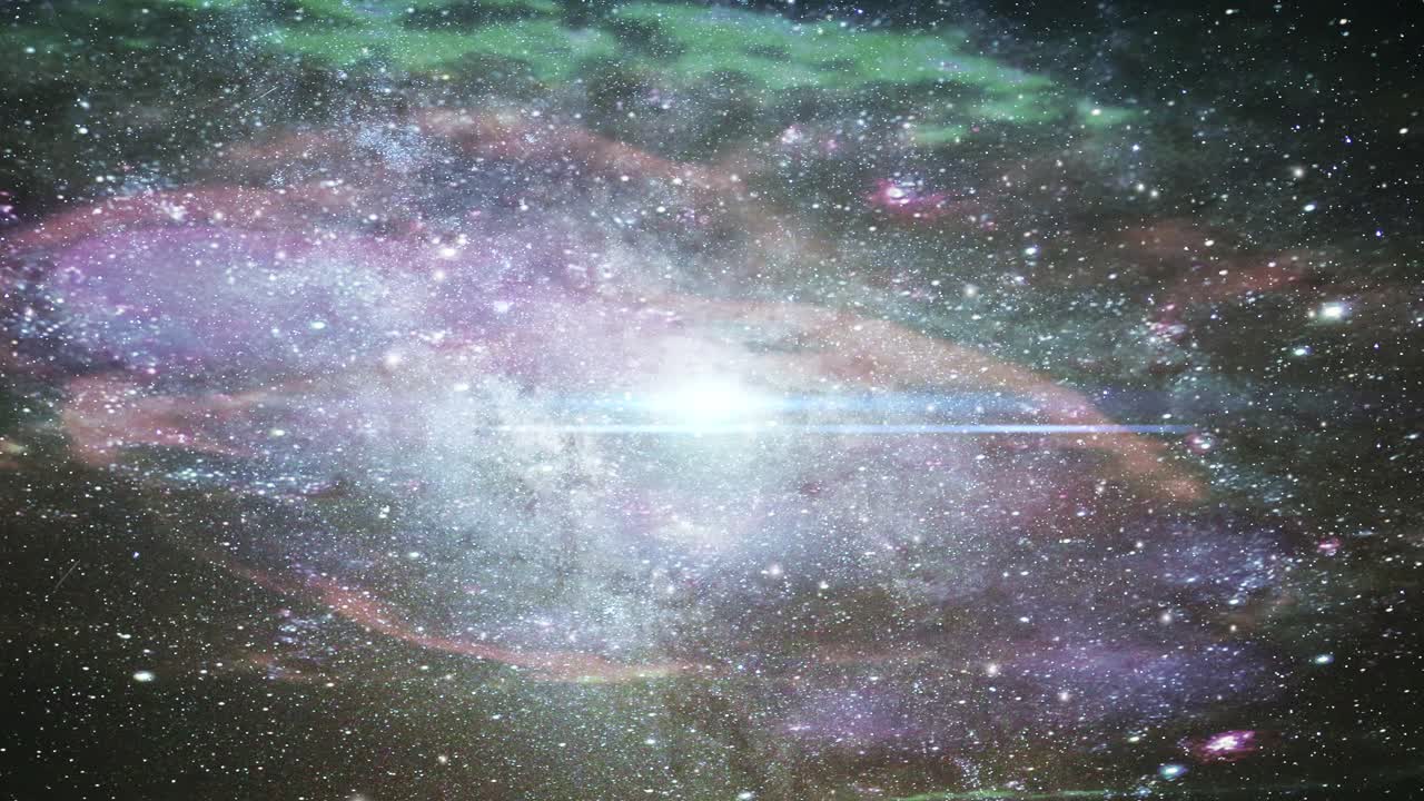 vista de la superficie de la misteriosa nube nebulosa en el universo