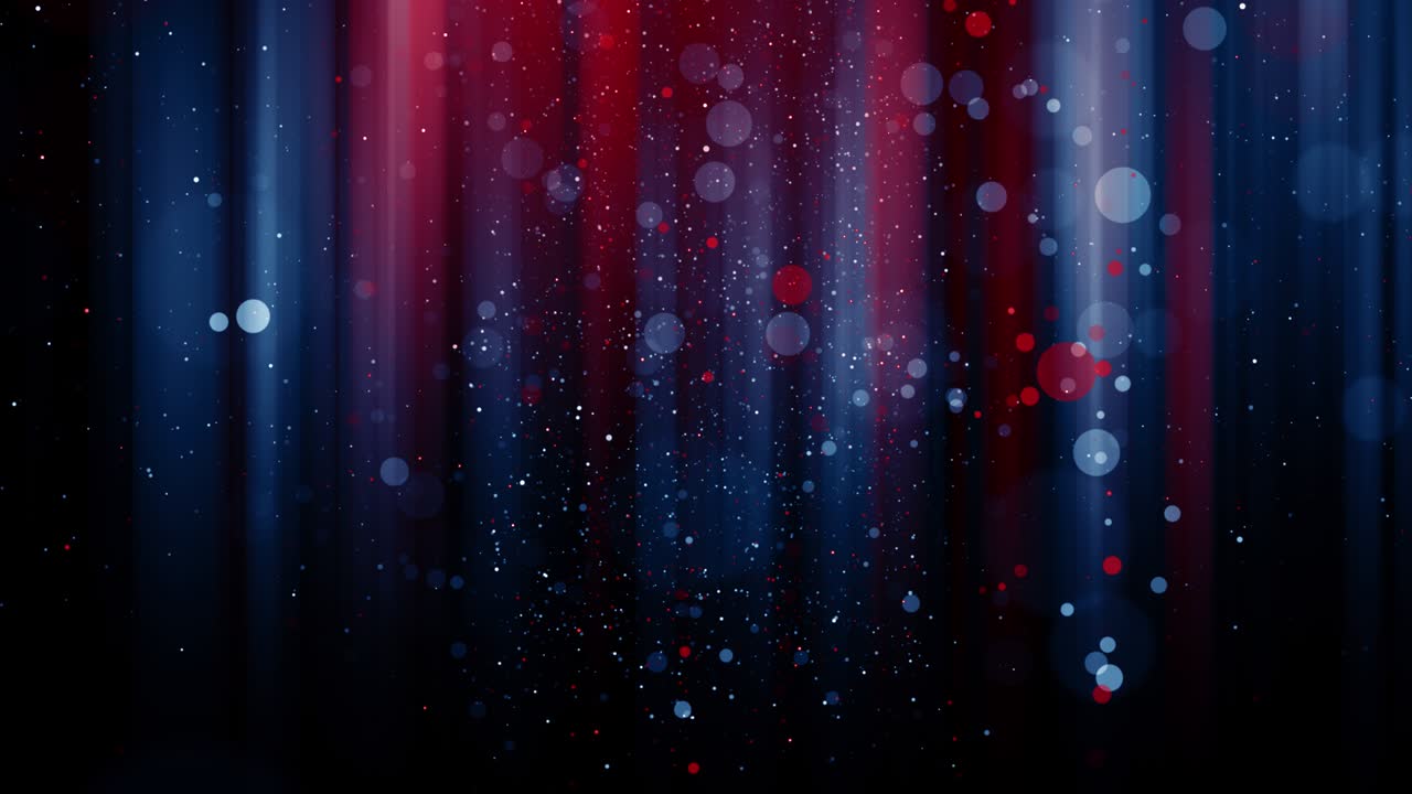 partículas azul rojo evento juego tráiler títulos escenario de concierto cinematográfico bucle de fondo