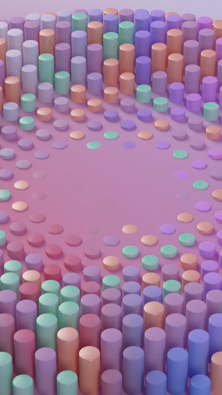 fondo de cilindros pastel abstractos