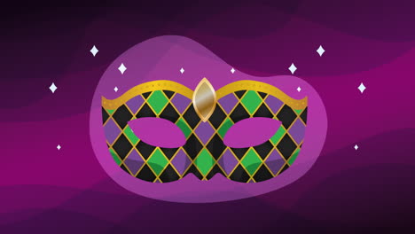 la máscara del mardi gras