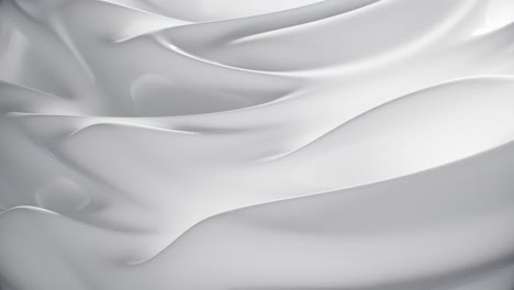 fondo blanco ondas suaves que fluyen animación bucle de costuras 4k