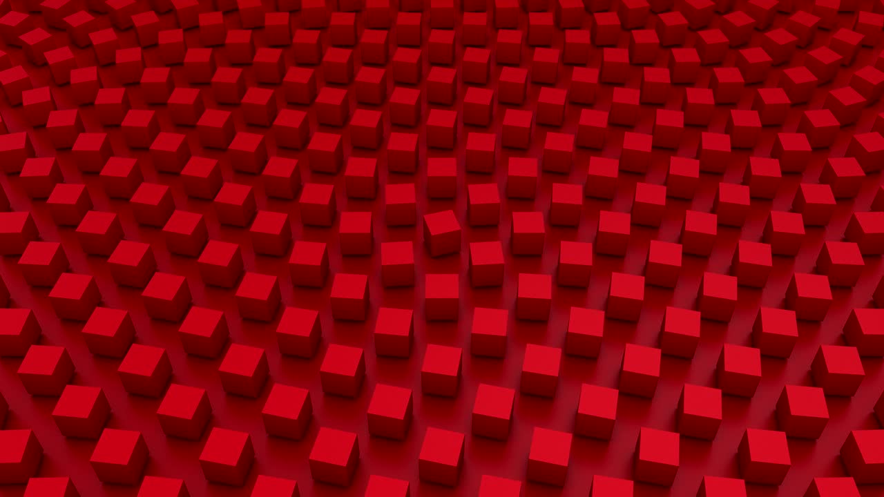 los cubos giratorios forman una onda