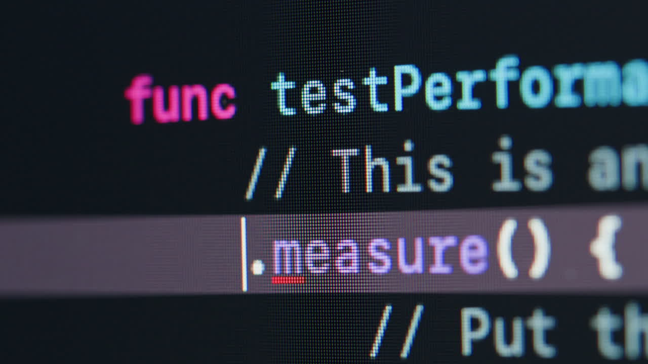 primer plano del código informático en un monitor