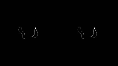 gráficos de movimiento de animación de bucle de propagación de círculo distorsionado