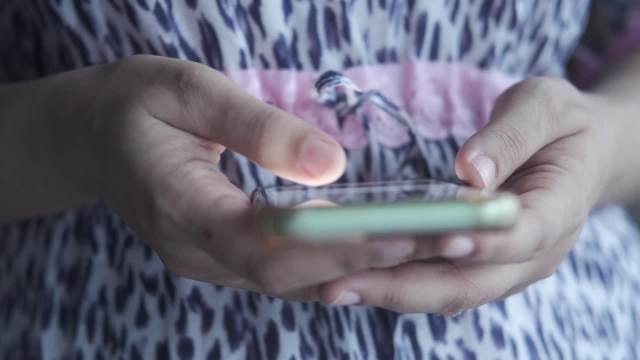 Woman using a smartphone