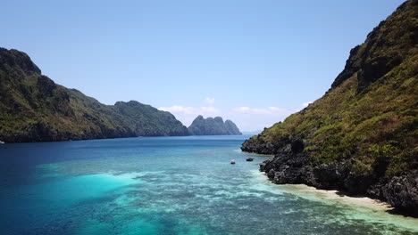 flyby of mantiloc island in the philippines
