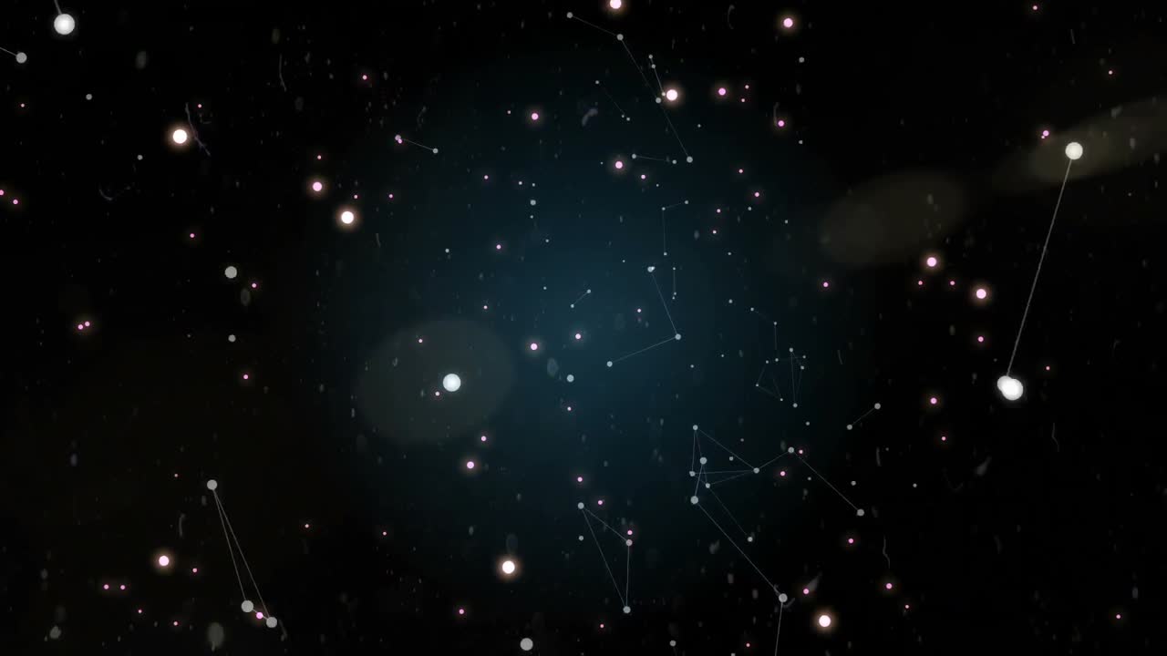Digitally generated video of galaxy