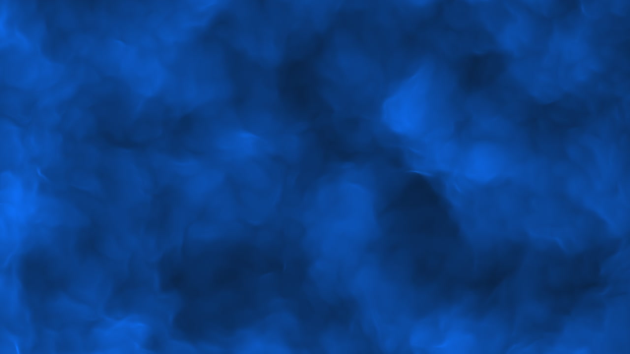 Abstract blue and black pattern with scattered black shapes in a chaotic arrangement. Blue dominates the image, lacking any identifiable shape or form in this unique abstract design