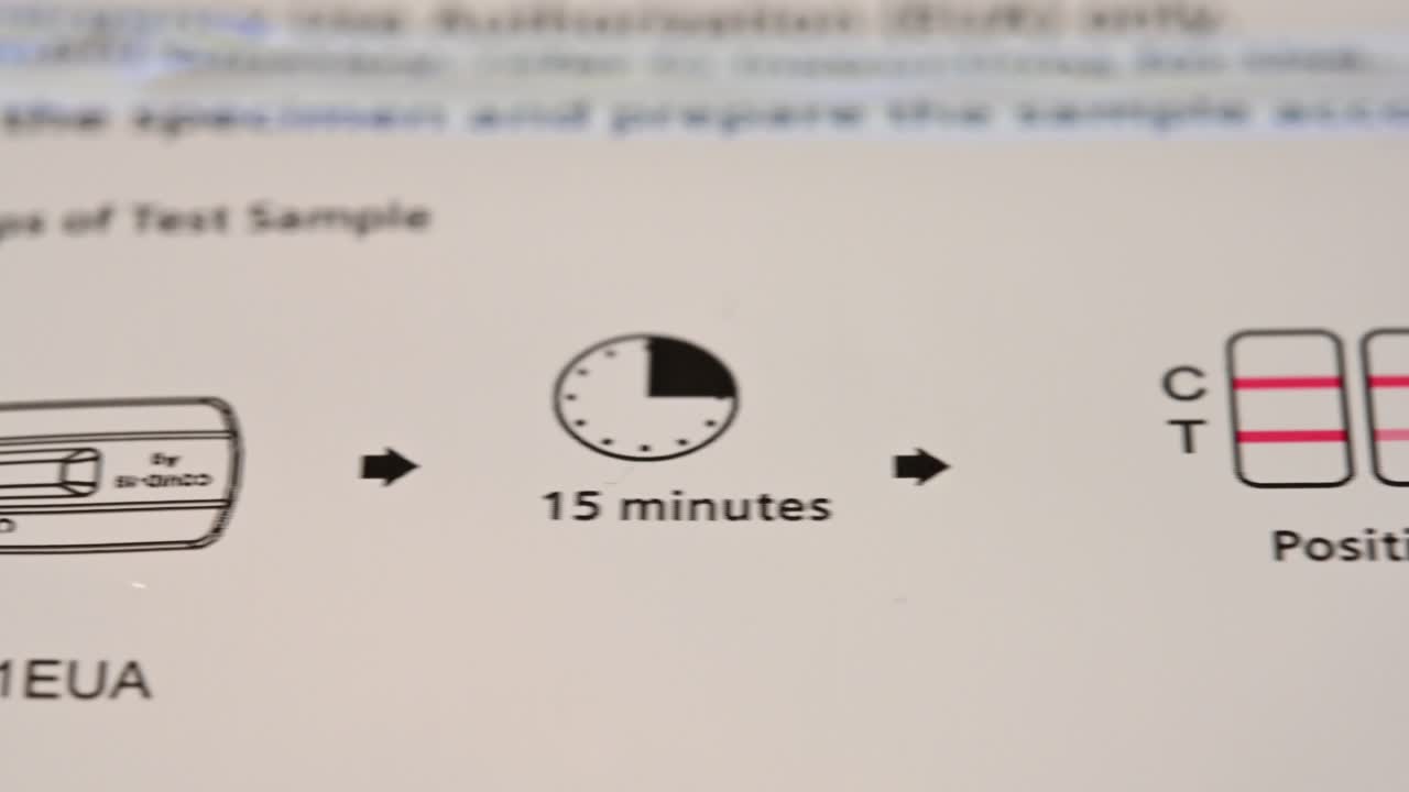 일회용 소비자 테스트 상자의 covid-19 테스트 키