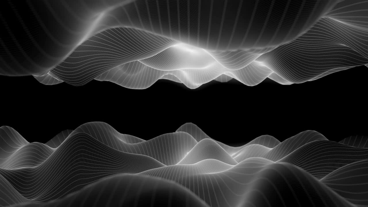4K Undulating Abstract Grid.