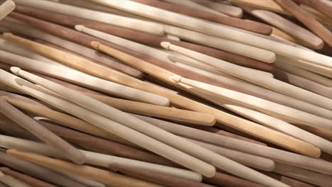 pile of drum sticks