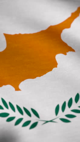 close-up of the cyprus flag