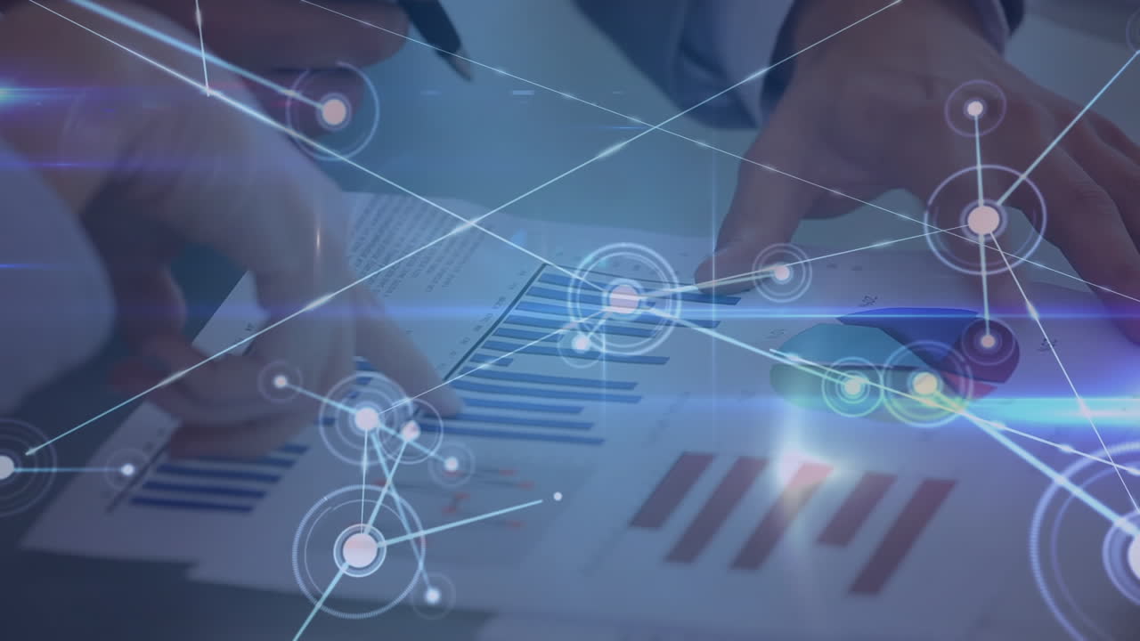 animación de redes de conexiones a través de datos financieros