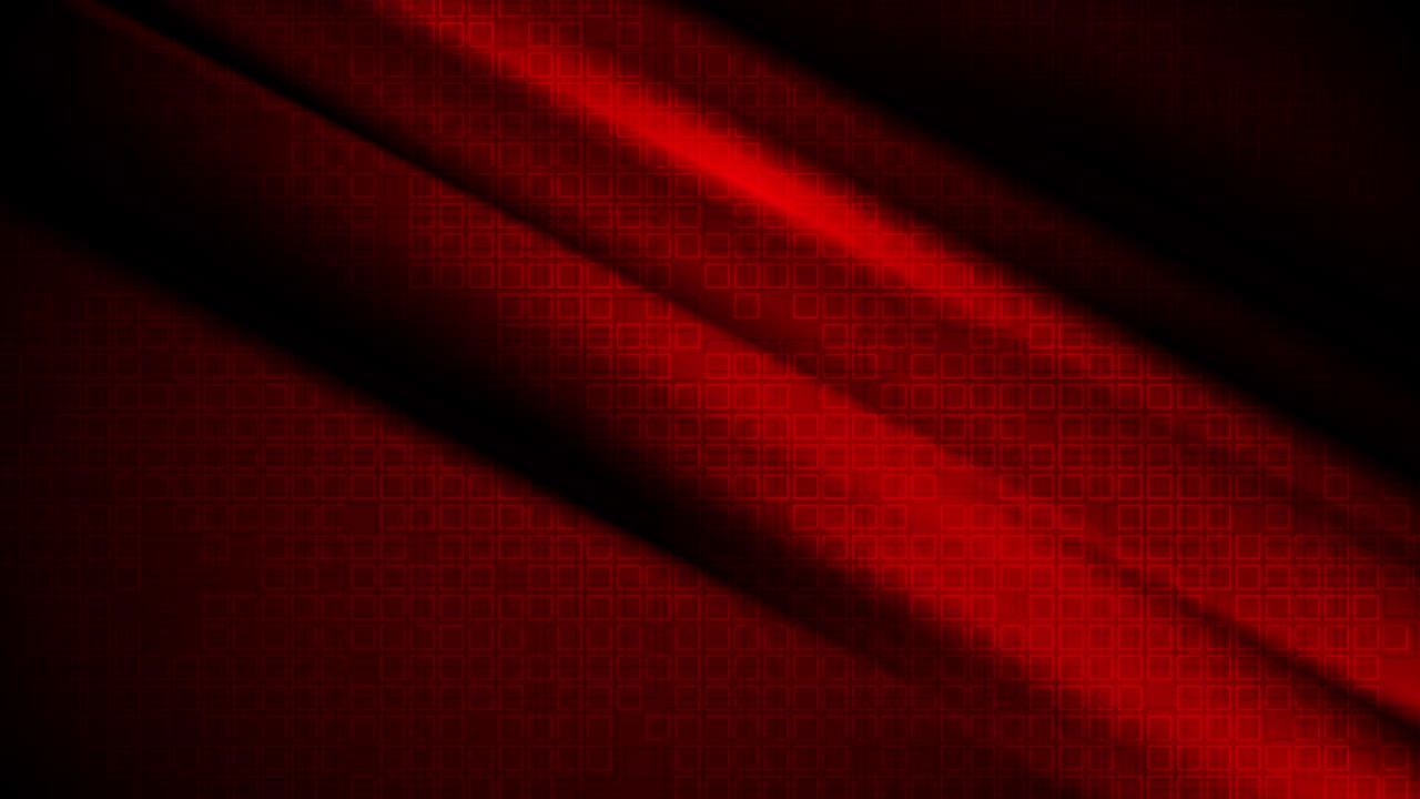 Sfondo animato con strisce luminose rosso scuro e griglia a scacchi