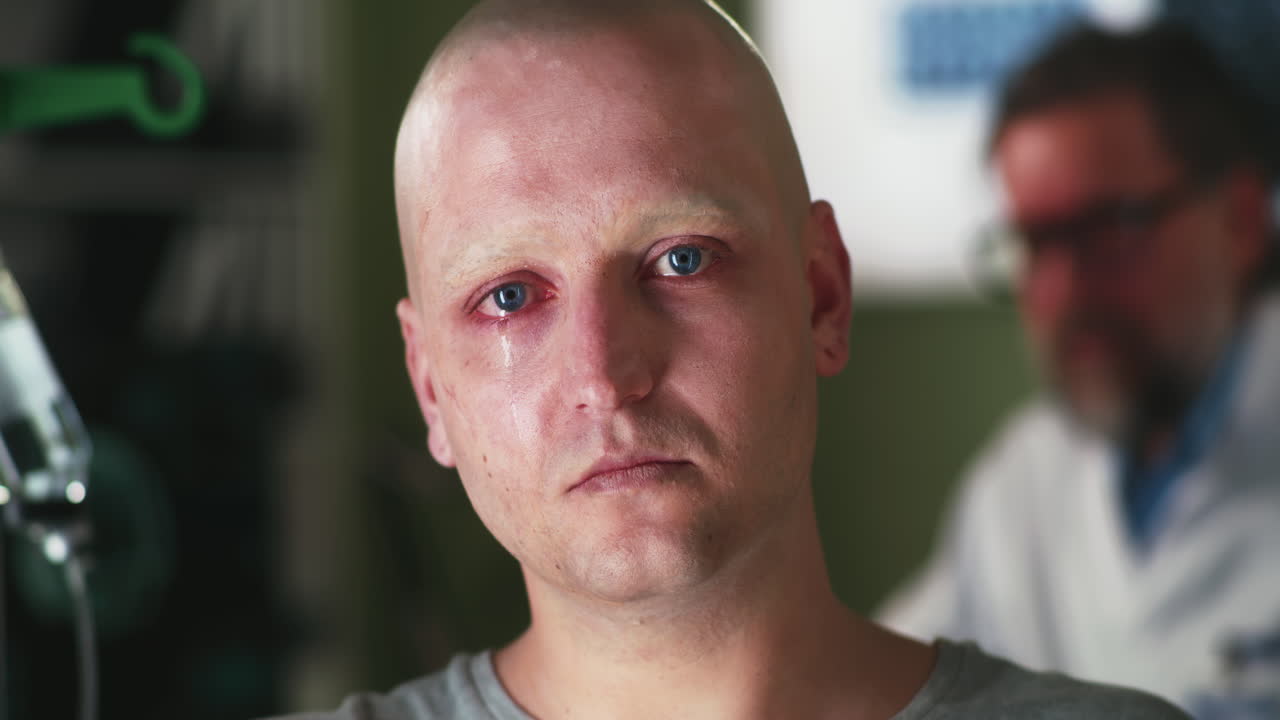 Sad Patient in Hospital