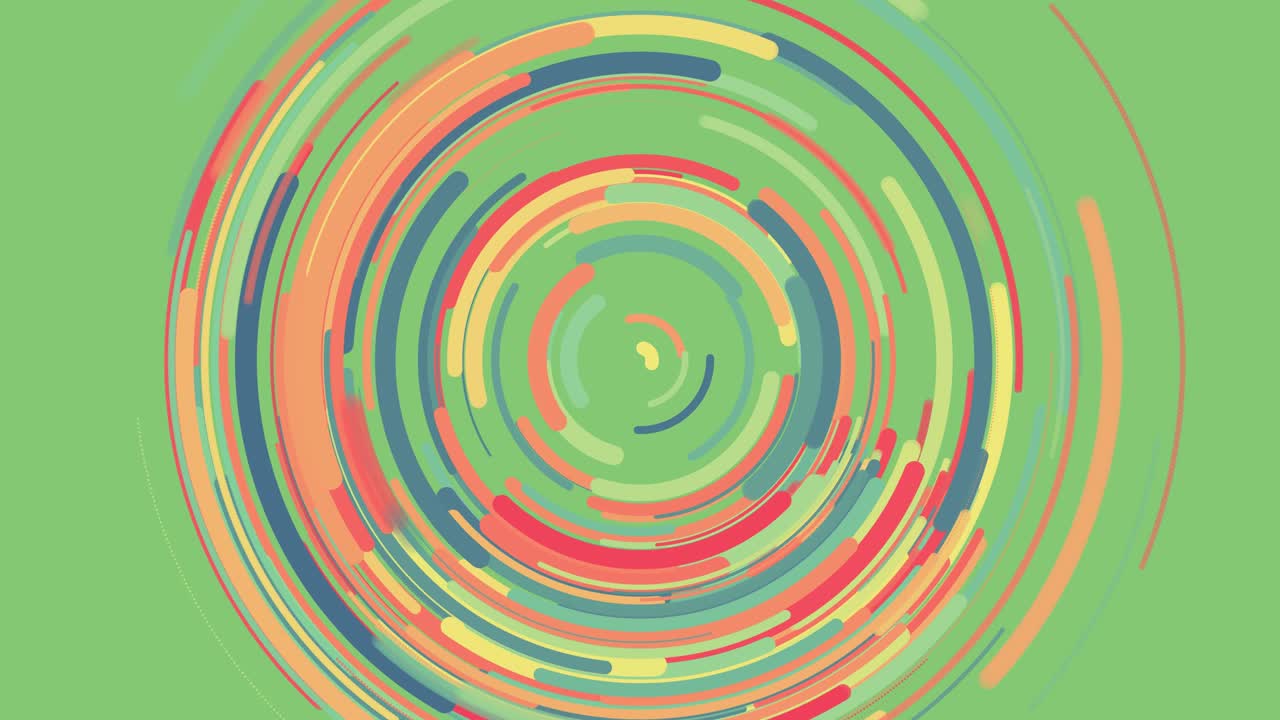 círculos animados giratorios de 4k de colores