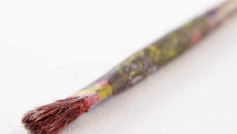 close-up of paint brush