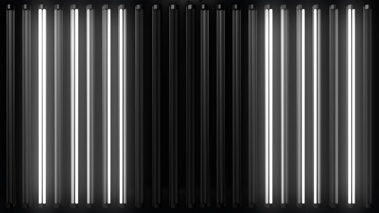 Abstract Fluorescent Light Installation