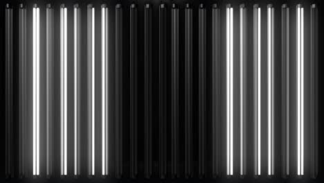 abstract fluorescent light installation