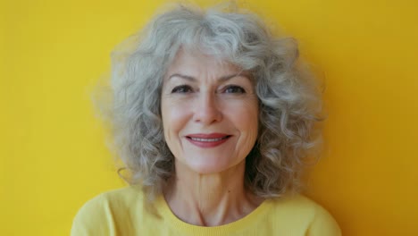 smiling senior woman portrait