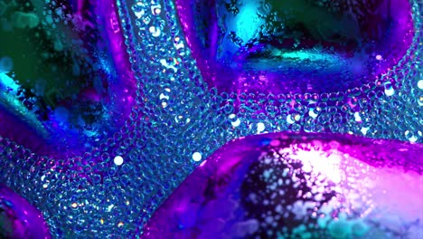 abstract colorful 3d glitter bubbles