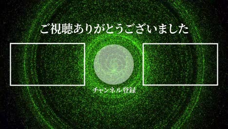 elegante tarjeta de final de lenguaje japonés final gráficos de movimiento