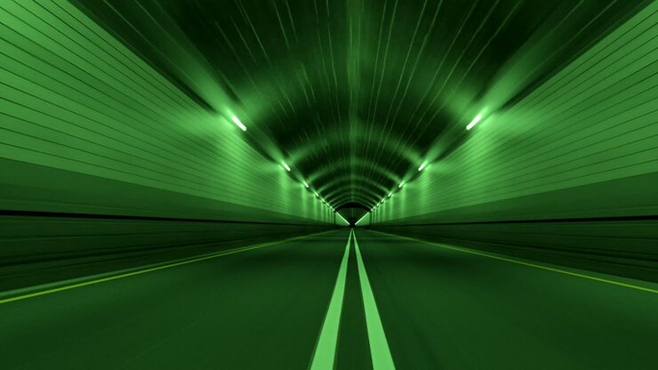 Tunnel Road Driving Fast Endless Seamless Loop 4K