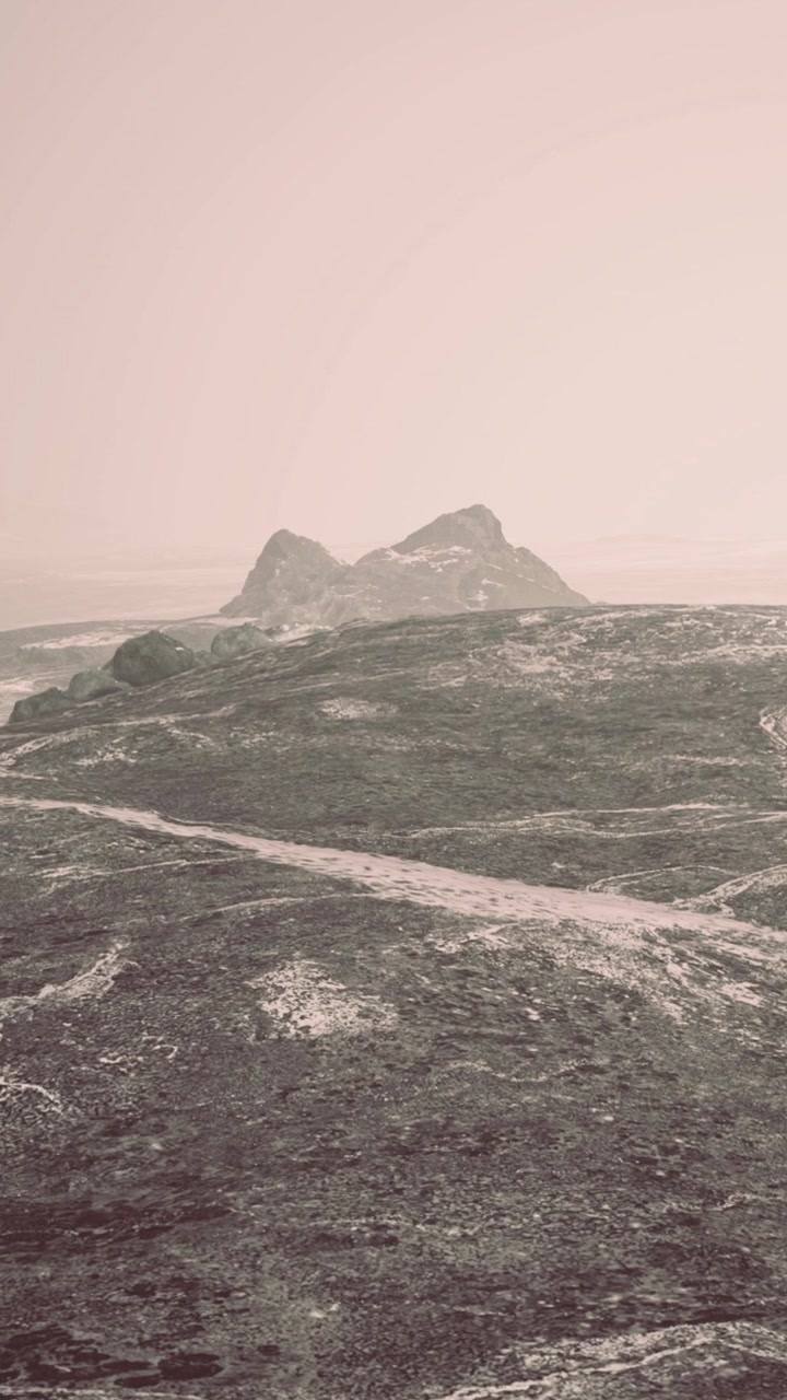 Exploring the vast wilderness of majestic mountains under soft pastel skies