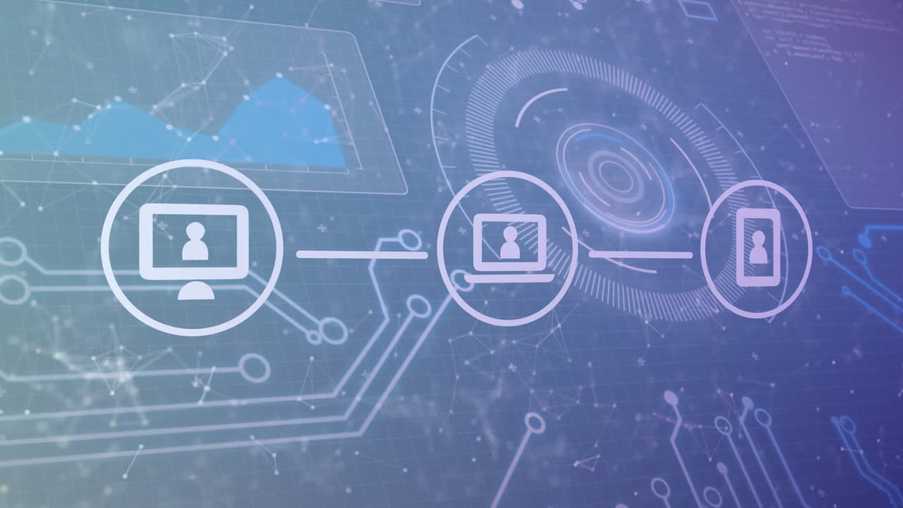 지도 처리, 통신 및 데이터 네트워크를 통해 미디어 네트워크의 애니메이션