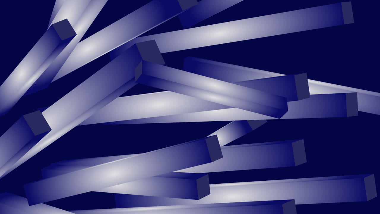 Abstract Blue and White Moving Rectangular Shapes Animation