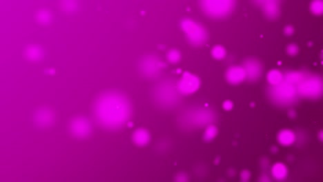 4k rayos de luz púrpura claro, bokeh flotando en color púrpura, fondo de gradiente en movimiento. animación en bucle 3d de partículas dinámicas girando en el aire con video bokeh