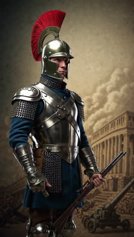 portrait of a roman soldier