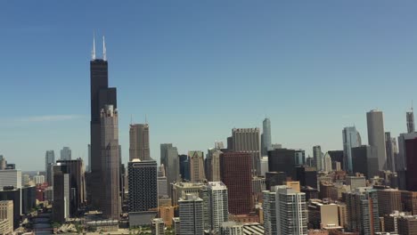 chicago cityscape - aerial. view