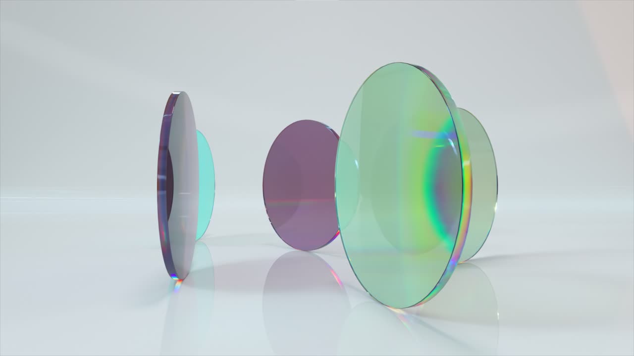 círculos de vidrio abstractos