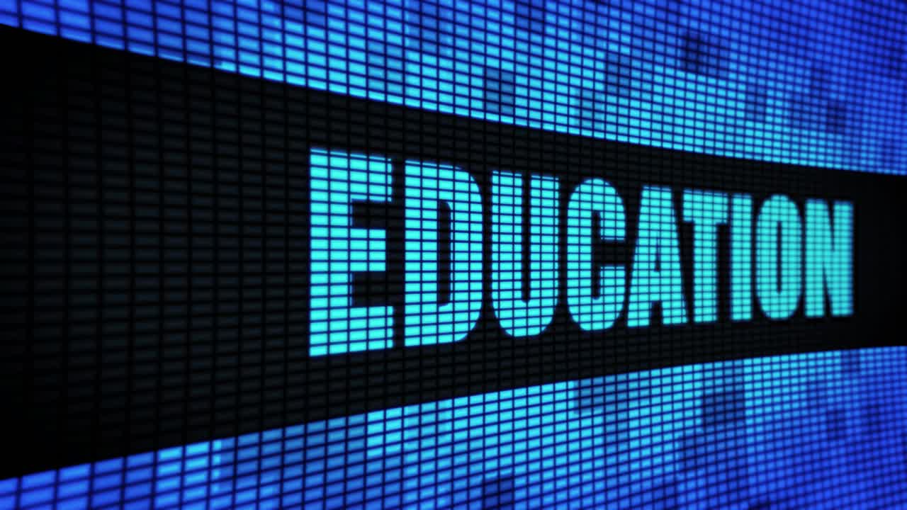 Education on LED Screen