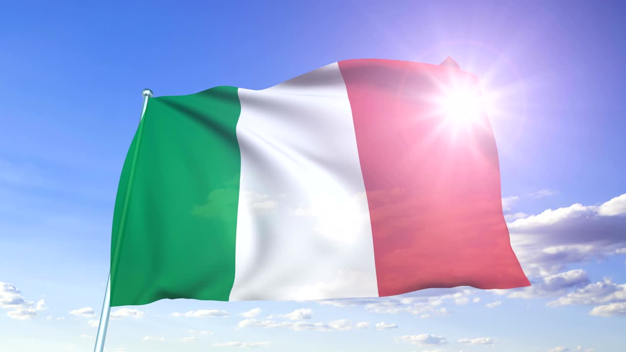 Bandiera dell'Italia (in loop)