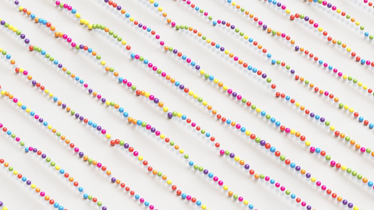 다채로운 구가 반이는 원활한 루프 3d 렌더링 애니메이션