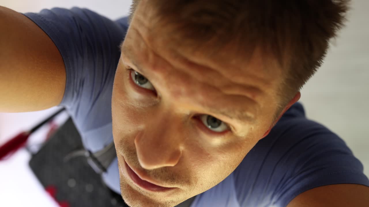 retrato en primer plano de un hombre