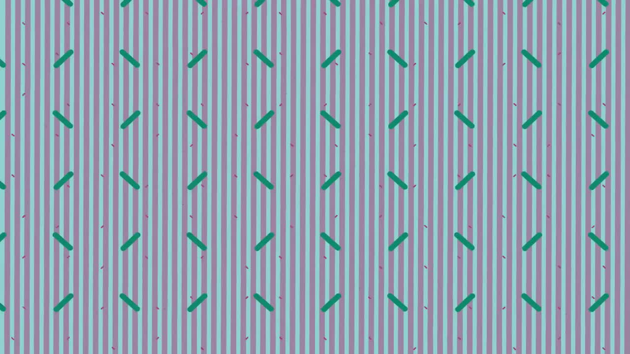 추상적인 모양의 줄의 레트로 최면 운동의 애니메이션