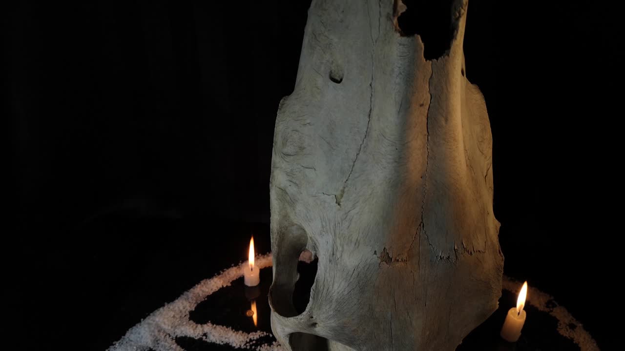 la naturaleza morta metafórica de los símbolos ocultos