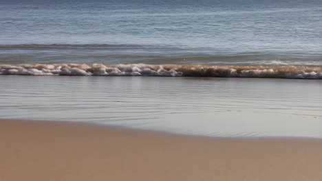 gentle ocean waves on a sandy beach